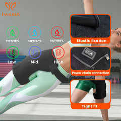 Wireless Buttock Heating Pad with Heating, Massage, Buttock Support, and Red Light Therapy for Hip Pain Relief