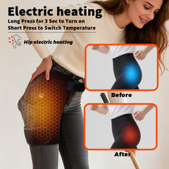 Wireless Buttock Heating Pad with Heating, Massage, Buttock Support, and Red Light Therapy for Hip Pain Relief