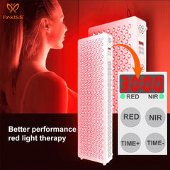 PAKISS Factory Supplies 660nm & 850nm Salon Sauna Full-Body Facial Skin Care Infrared Devices LED Red Light Therapy Panels